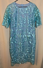 New Women's Unbranded Size 3XL -Lace Embroidery Med Length Layered Dress 324A