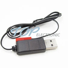 3.7V 500mA Output 1S Lipo Lithium Battery USB Cable Charger Red JST Female Head