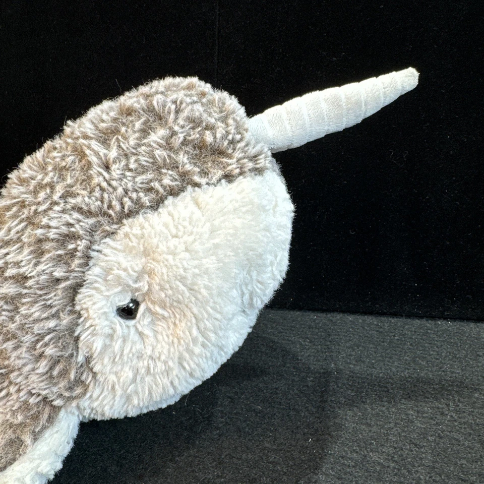 Mary Meyer Malvavisco Zoológico Nikko Narval 14" Peluche Animal Ballena Unicornio Foto 2 de 4