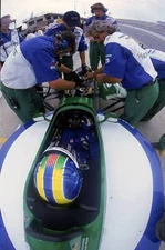 Dennis Vitolo Ford Reynard 99I for Nicoderm CQ-Nicorette sits read- Old Photo 1