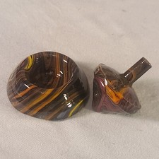 ANDY DAVIS, Glass Art Spinning Top Base, Encore Run , 263O