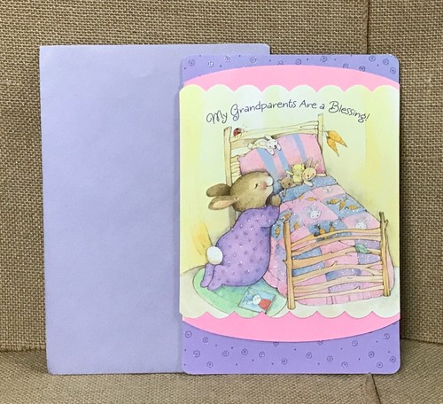 Hallmark Connections Betender Hase Kaninchen Großeltern Tag Karte anthropomorph