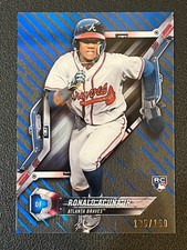 Ronald Acuna Jr 2018 Topps High Tek Rookie Rainbow Blue Parallel 105/150 Braves