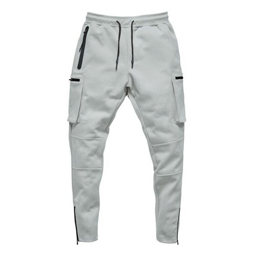 New Mens Camo Tracksuit Sweatpants Slim Fit Trousers Gym Bottom Zip Jogger Pant - Picture 15 of 24