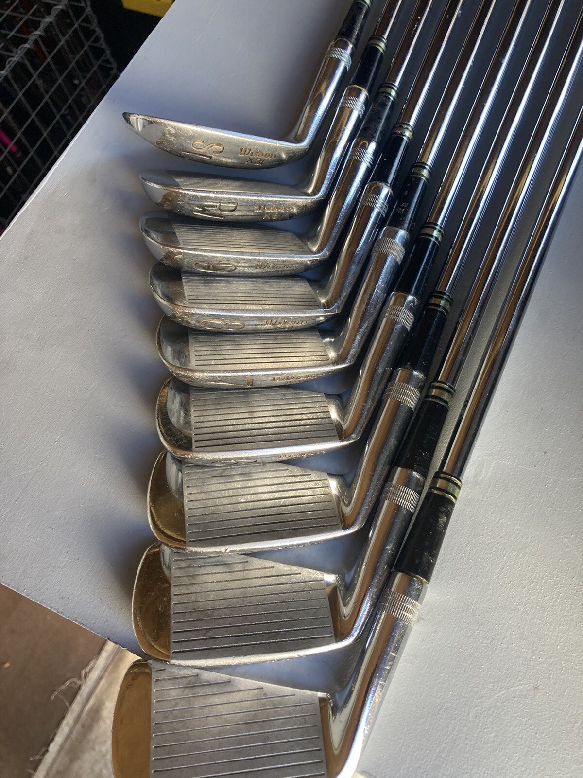 Set Of Vintage Wilson X31 Irons Golf Clubs eBay