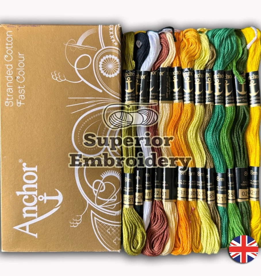 New 50 Anchor Cross Skeins Stitch Cotton Floss Embroidery Thread Assorted Colour - Image 4 of 4