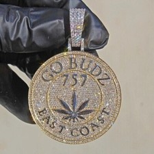 4Ct Round Lab-Created Diamond Customize Letter Pendant 14K Yellow Gold Plated