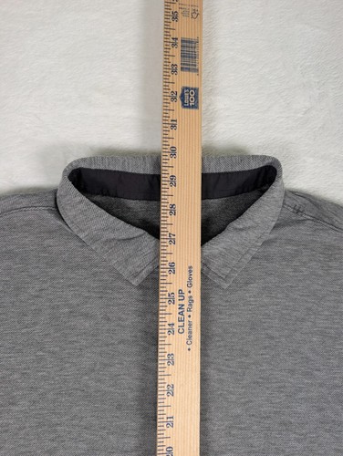 Lululemon Evolution Polo Shirt Mens Large Gray Stretch - Picture 4 of 7