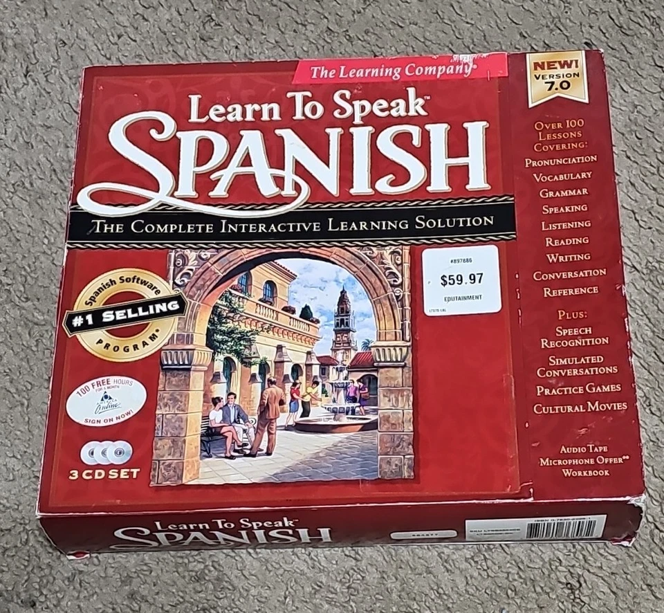 The Learning Company Learn to Speak Spanish 7.0 3 CD Set - Image 2 of 3