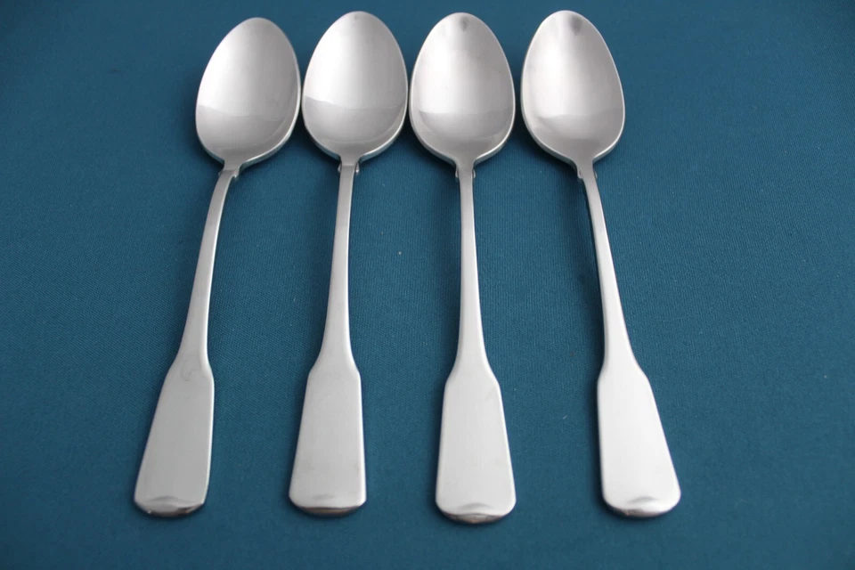 4 Teaspoons Oneida AMERICAN COLONIAL CUBE Satin Stainless 6" - Image 2 of 4