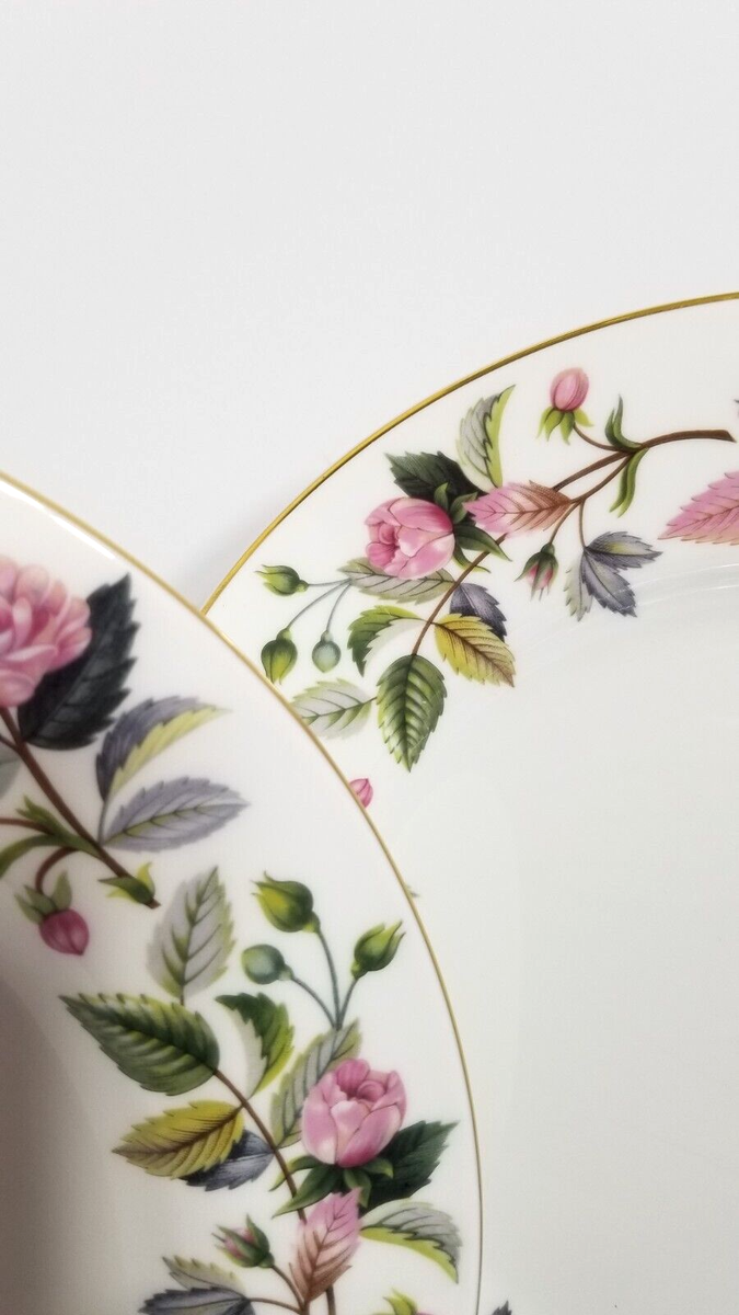 Wedgwood China Dinnerware Set of 3 Plates, 'Hathaway Rose', 10.5