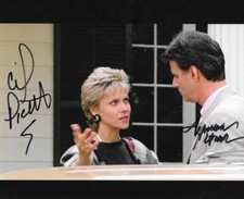 * LYMAN WARD & CINDY PICKETT * signed 8x10 photo * FERRIS BUELLER'S DAY OFF * 6
