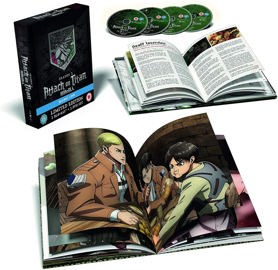 ATTACK ON TITAN SEASON 2 BLU RAY NEW SEALED LIMITED COLLECTORS EDITION - Image 4 of 4