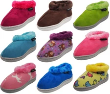 Norty Little Kid / Big Kid Girl's Fleece Memory Foam Slip On Indoor Slippers