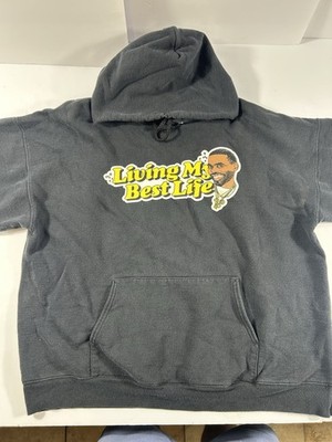Vintage Black Lil Duval Living My Bestlife Hoodie Size X Large