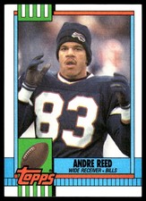 Andre Reed 1990 Topps #204 Buffalo Bills NFL READ FREE SHIPPING AutographDen