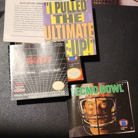 NES Tecmo Bowl CIB Complete w/ Box Game Manual & Dust Sleeve Nintendo Vintage