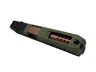 #ad Turbo For G17 custom Slide Gen3NEW Cerakote Crocodile Complete W Copper Ported $275.00