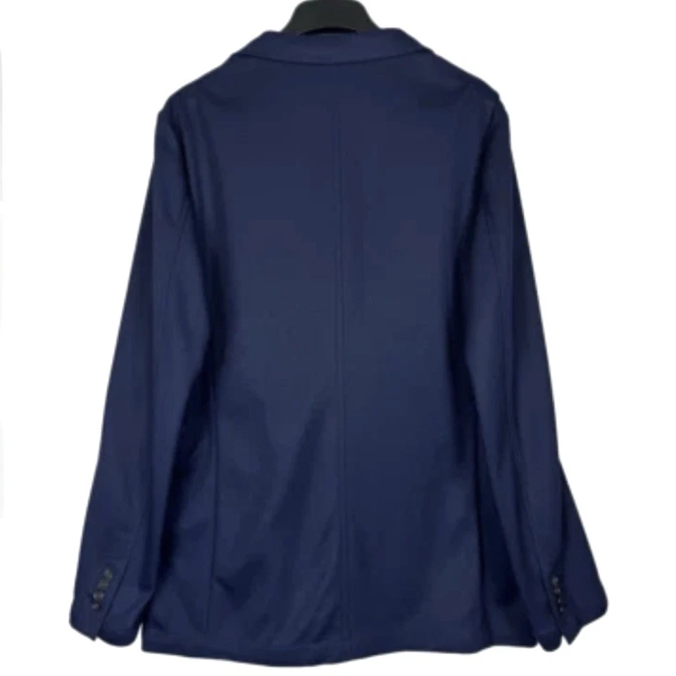 Perry Ellis Single Breasted Sport Blazer Jacket Size L Blue Preppy Business Work - Image 2 of 4