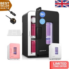 Eco-Friendly 15L Mini Fridge with Cool & Warm Modes - Perfect for Any Space
