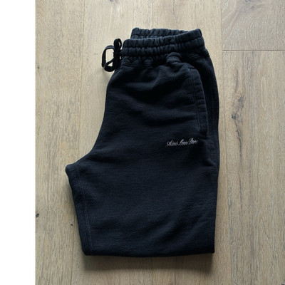 AIMÉ LEON DORE Men s Black Sweatpants Regular Size M Drawstring Embroidered Logo