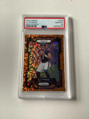 2023 Panini Prizm Disco #339 CJ Stroud PSA 10 GEM MT Rookie RC