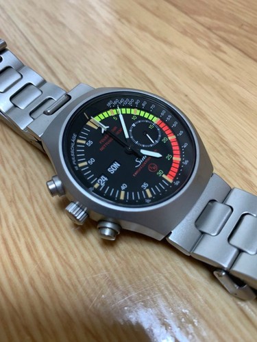 Sinn 157 EZM4 Lemania 5100 Automatic Watch Stainless Steel 40mm Used