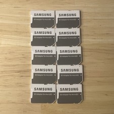  Original Samsung Lot of 10 SD Adapter for microSD Card