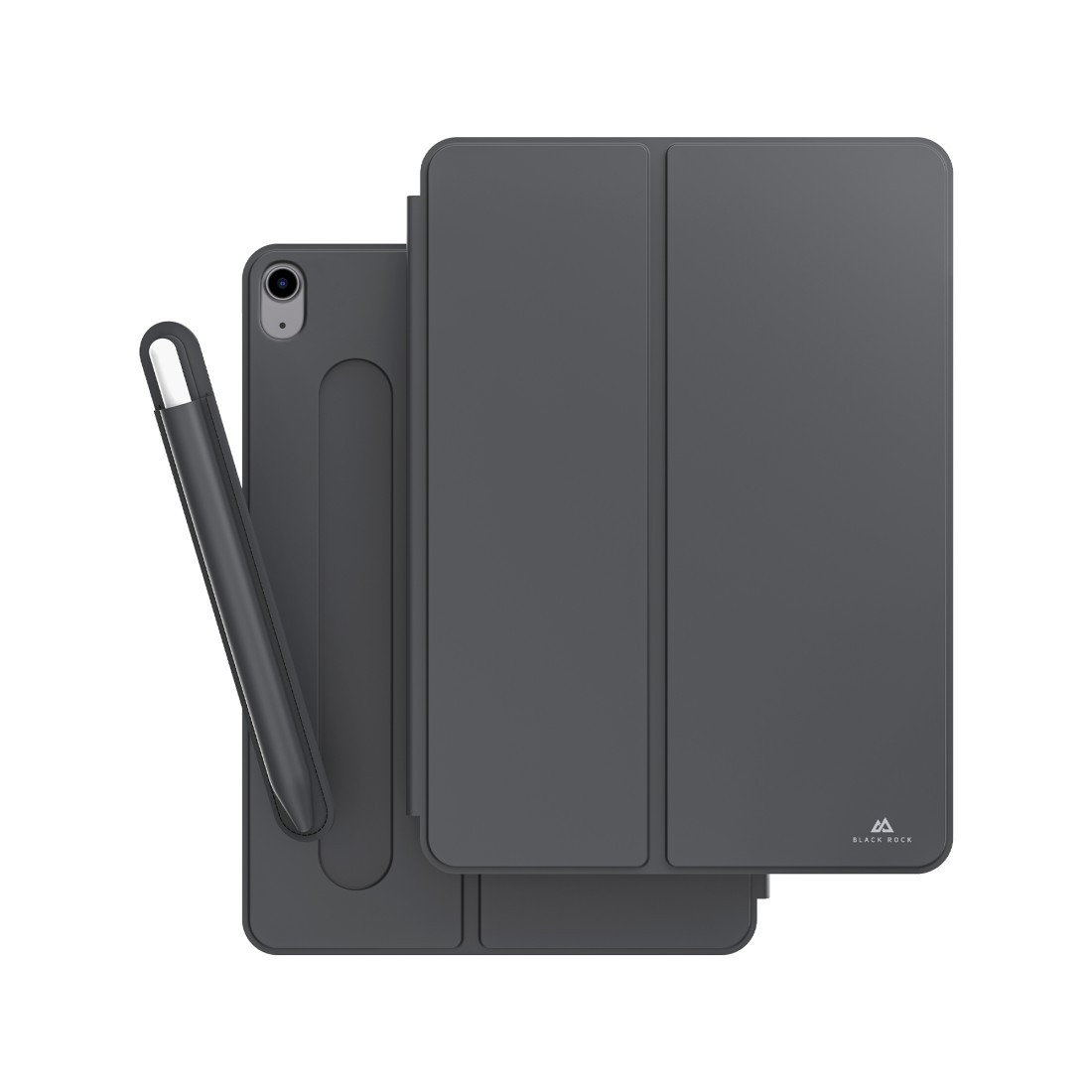Étui portefeuille iPad 10.9 2022 Noir housse de protection à rabat en cuir avec porte-cartes