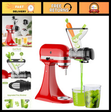 Masticating Juicer Attachment for KitchenAid Mixer - Cold Press Slow Juicer for