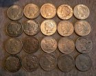 ROLL OF 20 PEACE SILVER DOLLARS – MIXED DATES – BELOW MELT