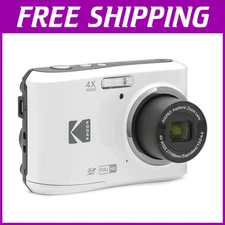 PIXPRO Friendly Zoom FZ45-WH 16MP Camera, 1080p Video, White