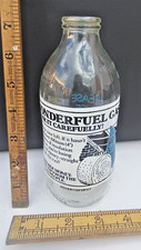 Wonderful Gas Advertisement 1980s milk bottle 1 Pint Loft Insulation