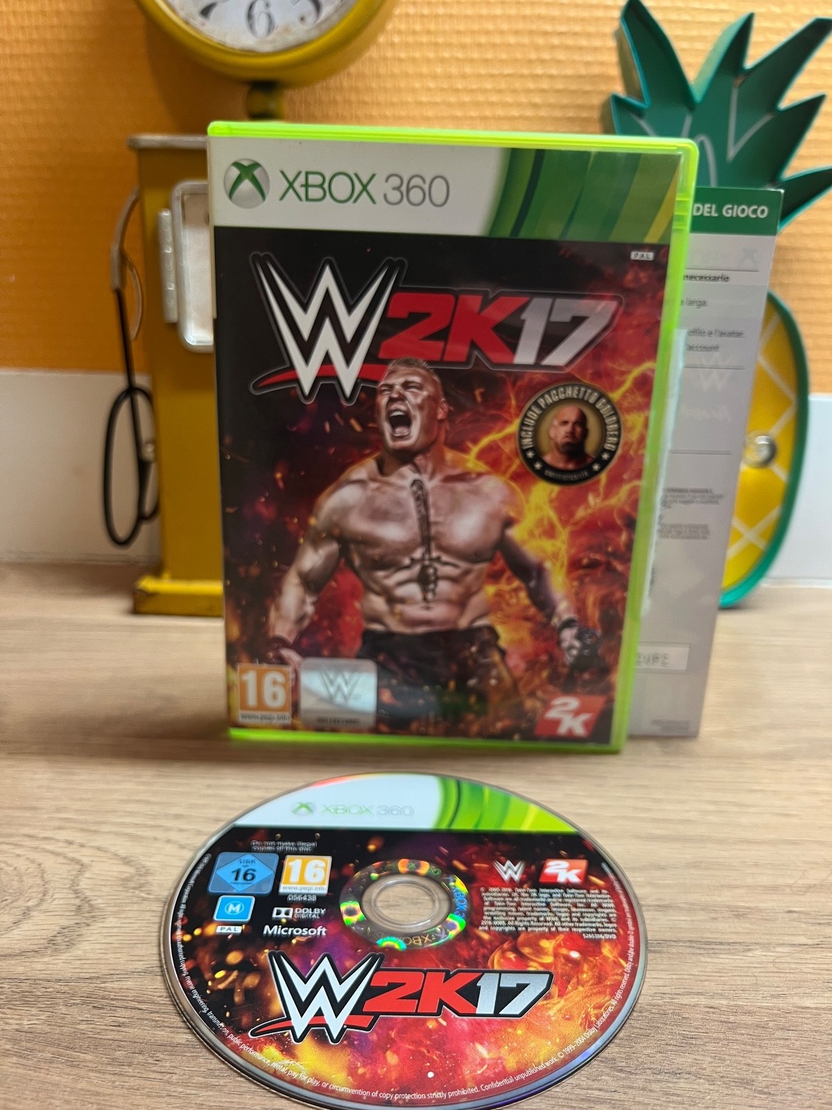 WWE2k17 - xbox 360 -  Bon état - Complet - pal