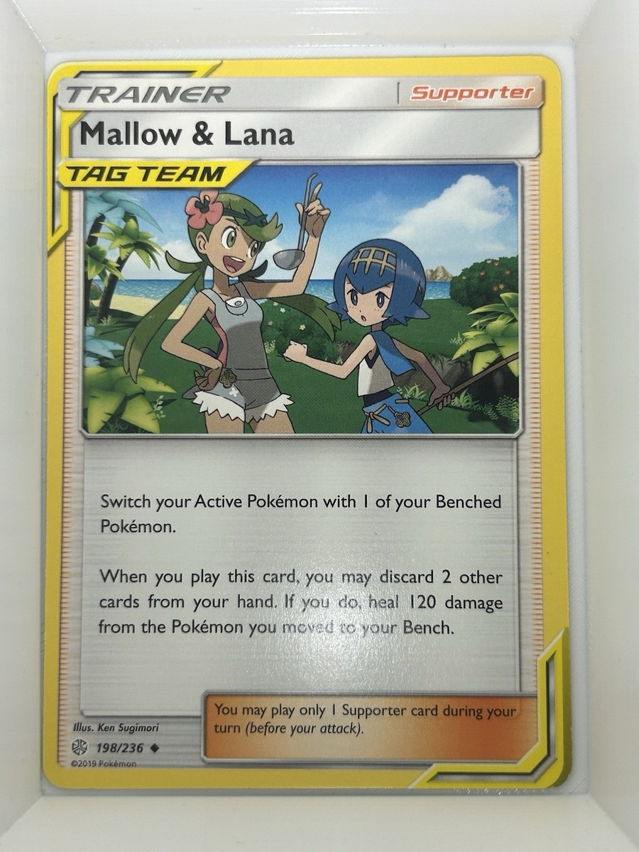 mallow pokemon card price & Lana 198/236 Sm-Cosmic Eclipse Regular shuffle your deck Mallow (Malo) FULL ART AS1a