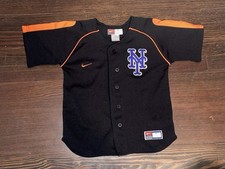 Boys Child NY Mets Black Nike Baseball Jersey David Wright 5 Kids Size 5 EUC