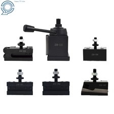 AXA 250-111 Wedge Type Tool Post, Tool Holder Set for Lathe 12" 6PC Set New