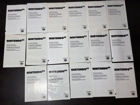 Large Lot - Super Nintendo 64 GameBoy NES Poster Precautions Booklet Whoa Insert