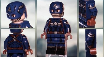 LEGO Marvel Phoenix Customs PCB X Level Up Captain America Pad Minifigure NEW
