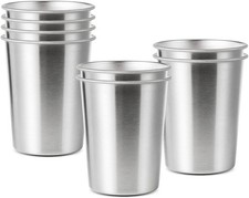 8 Pack 6 oz Stainless Steel Cups for Kids, BPA 8 Count Pack of 1 , Silver