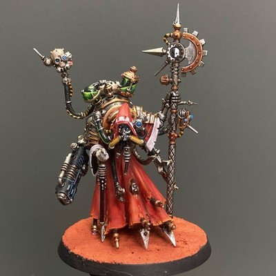 Warhammer 40K Adeptus Mechanicus Tech-Priest Dominus Painted Presale Miniature