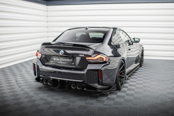 Maxton Design Diffusor Flaps V.6 Passend FüR Bmw M2 G87 Schwarz Hochglanz-image