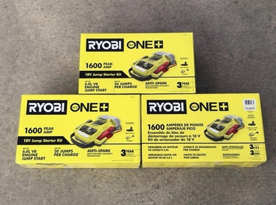 #ad #ad RYOBI ONE 18V Cordless 1600A Jump Starter with 2.0 Ah Battery and Charger $148.99