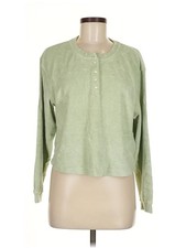 Paris Atelier Other Stories Women Green Long Sleeve Henley M