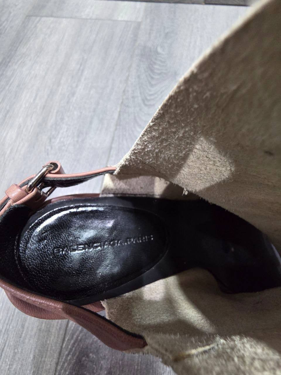 Balenciaga Python Style Printed Leather Sandals B… - image 6