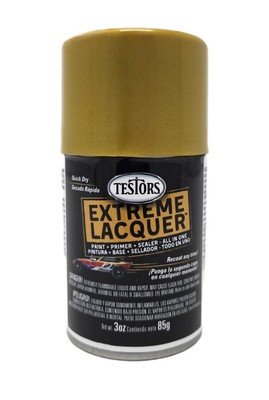 Testors One Coat Inca Gold Lacquer Spray Paint 3 oz 1839MT