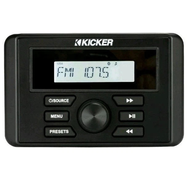 Kicker KMC3 Weather-Resistant Media Center Bluetooth Go Overboard New NIB - Image 4 of 4