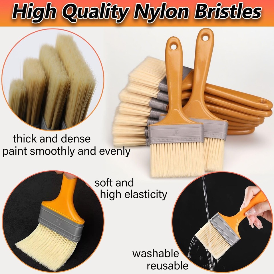 Surface Brush, Plastic Bristles Wall Brush, Varnish Brush