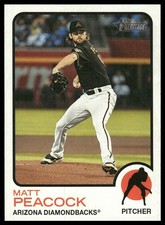 Matt Peacock 2022 Topps Heritage #491 Arizona Diamondbacks