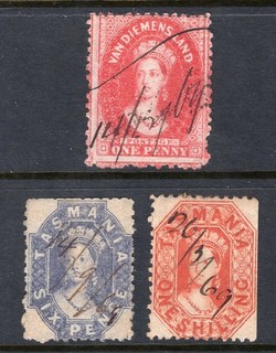 Tasmania 3 x fiscally used QV Chalons